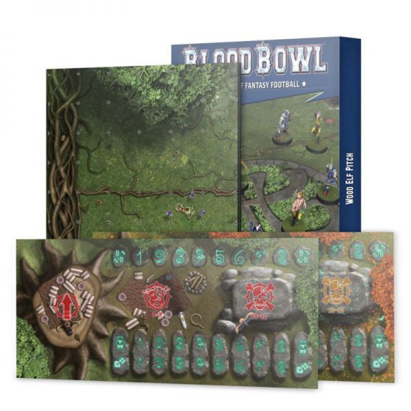 BLOOD BOWL: WOOD ELF PITCH & DUGOUTS