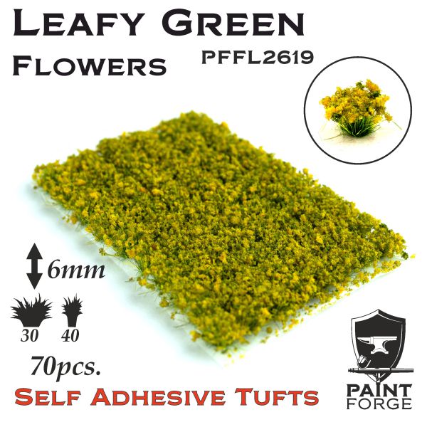 PAINT FORGE FLOWERS LEAFY GREEN 6MM 70SZT