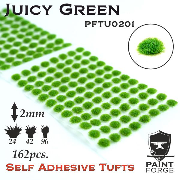 Paint Forge Tufts Juicy Green 2mm 162 szt