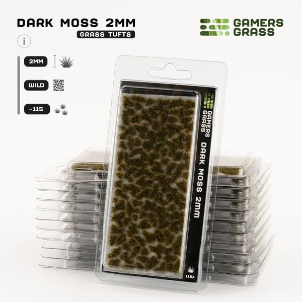 GAMERS GRASS: GRASS TUFTS - 2 MM - DARK MOSS...