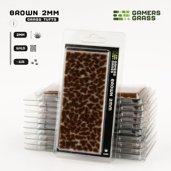 GAMERS GRASS: GRASS TUFTS - 2 MM - BROWN TUFTS...