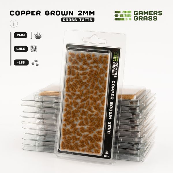 GAMERS GRASS: GRASS TUFTS - 2 MM - COPPER BROWN...